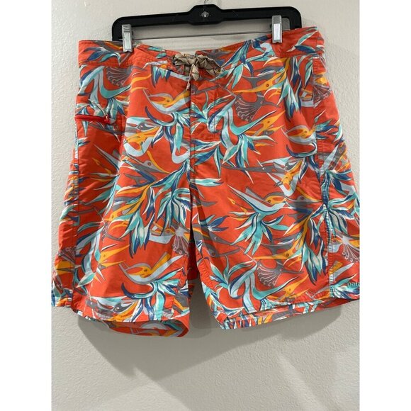 Patagonia Shorts Mens Bird of Paradise Wavefarer Boardshort Swim Trunks size 36 - Picture 1 of 5